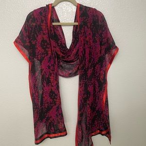 Beautiful Red and Fuchsia Scarf